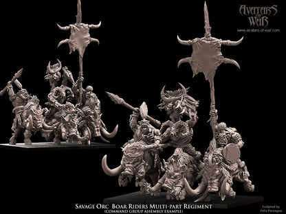 Savage Orcs with Spears Boar Rider Regiment