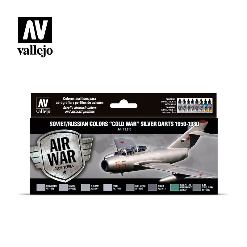 Vallejo Model Air Soviet and Russian Silver Darts (1950-80) Set