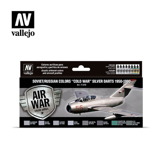 Vallejo Model Air Soviet and Russian Silver Darts (1950-80) Set