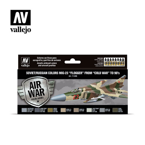 Vallejo Model Air Soviet and Russian MiG-23 Flogger (1970s-90s) Set
