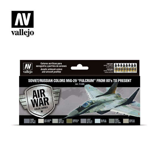 Vallejo Model Air Soviet and Russian MiG-29 Fulcrum (1980s-now) Set