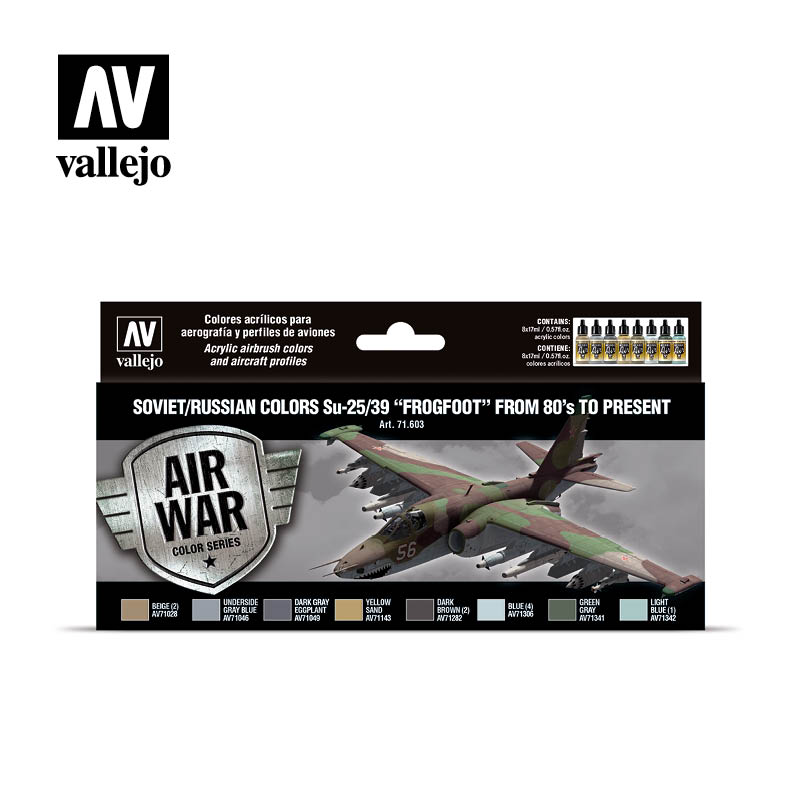 Vallejo Model Air Soviet and Russian Su-25 Frogfoot (1980s-now) Set