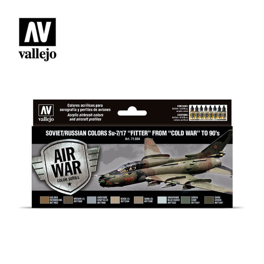 Vallejo Model Air Soviet and Russian Su-7/17 Fitter (1950s-80s) Set
