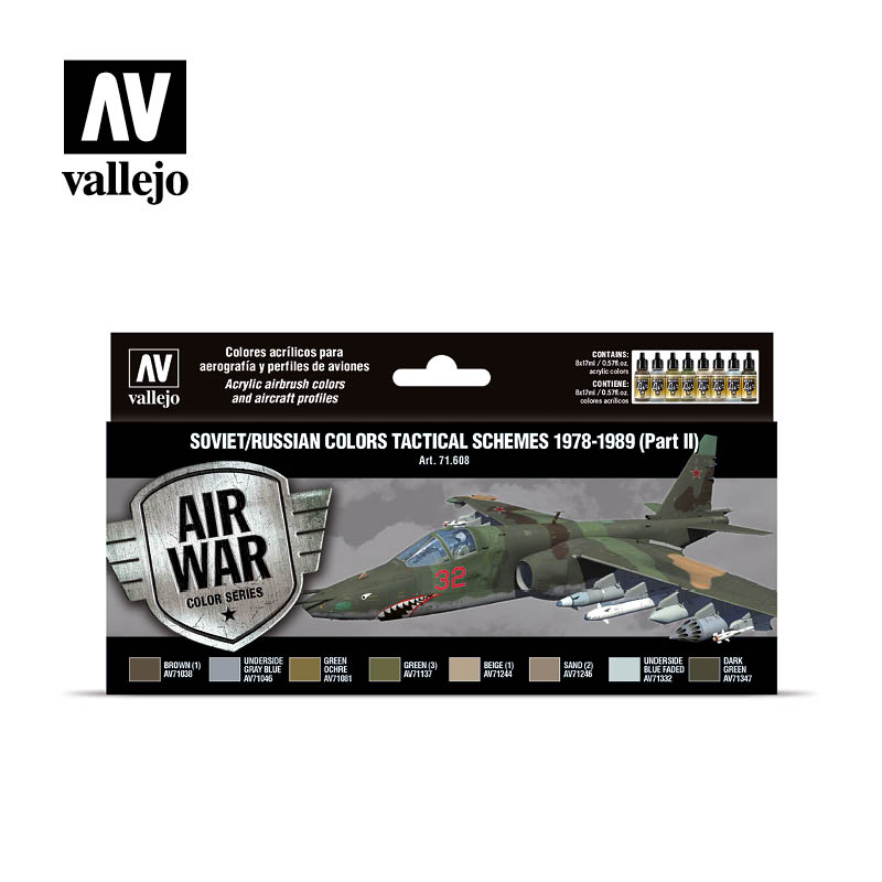 Vallejo Model Air Soviet and Russian Tactical Schemes Part II (1978-89) Set
