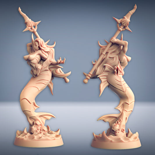 Telaxia the Death-Tide Beauty [Pin Up] with scenic base