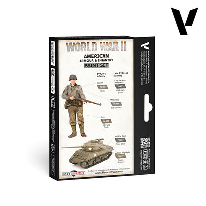Vallejo Model Color WWII American Armour and Infantry Set