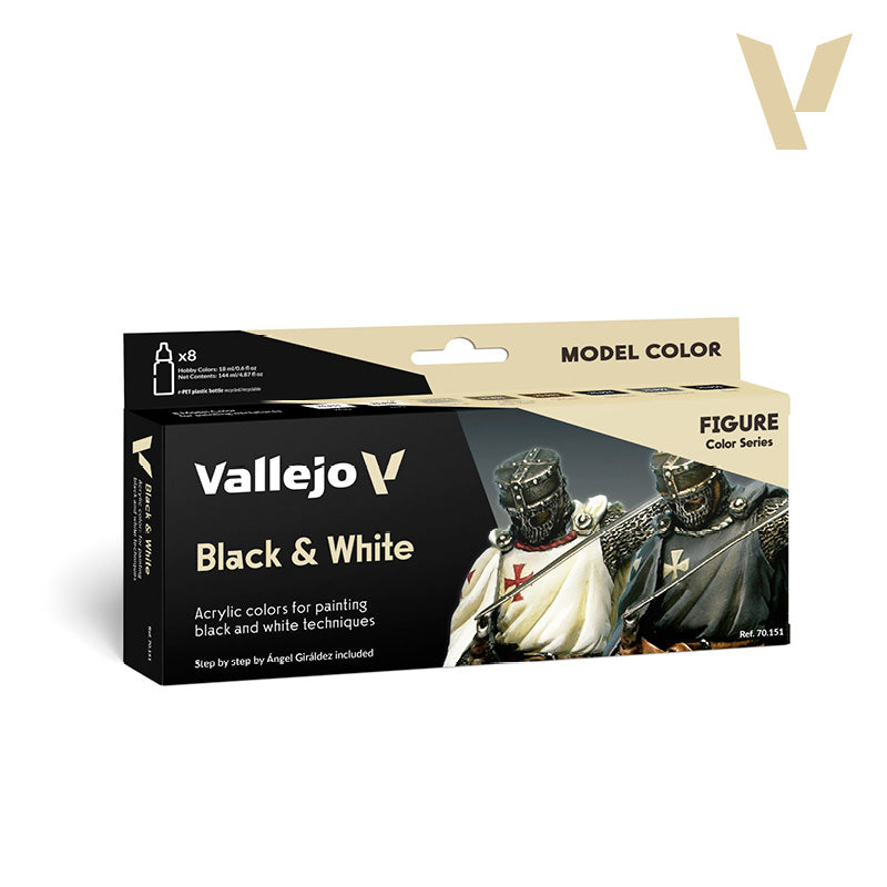 Vallejo Model Color Black and White Set