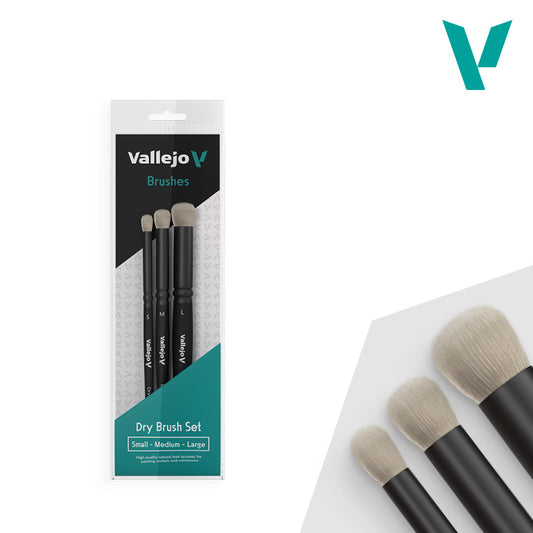 Vallejo Dry Brush Set (S, M, L)