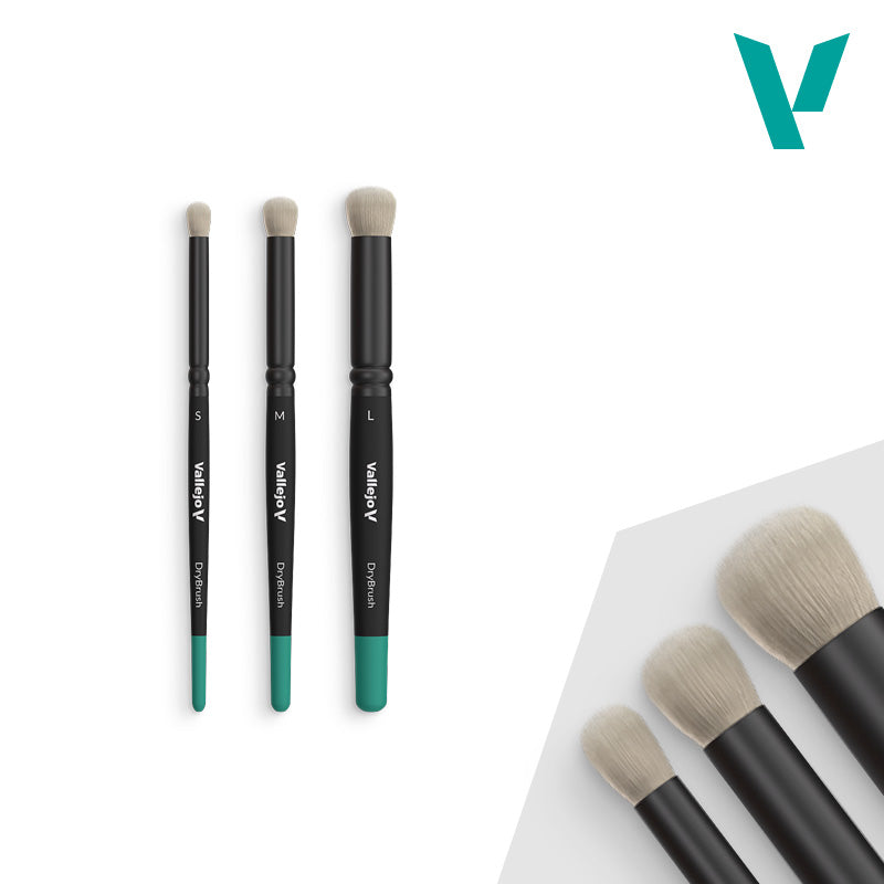 Vallejo Dry Brush Set (S, M, L)