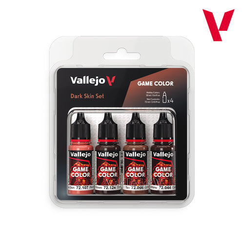 Vallejo Game Color Dark Skin Colours Set