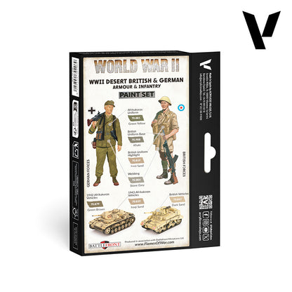Vallejo Model Color WWII Desert British and German Set
