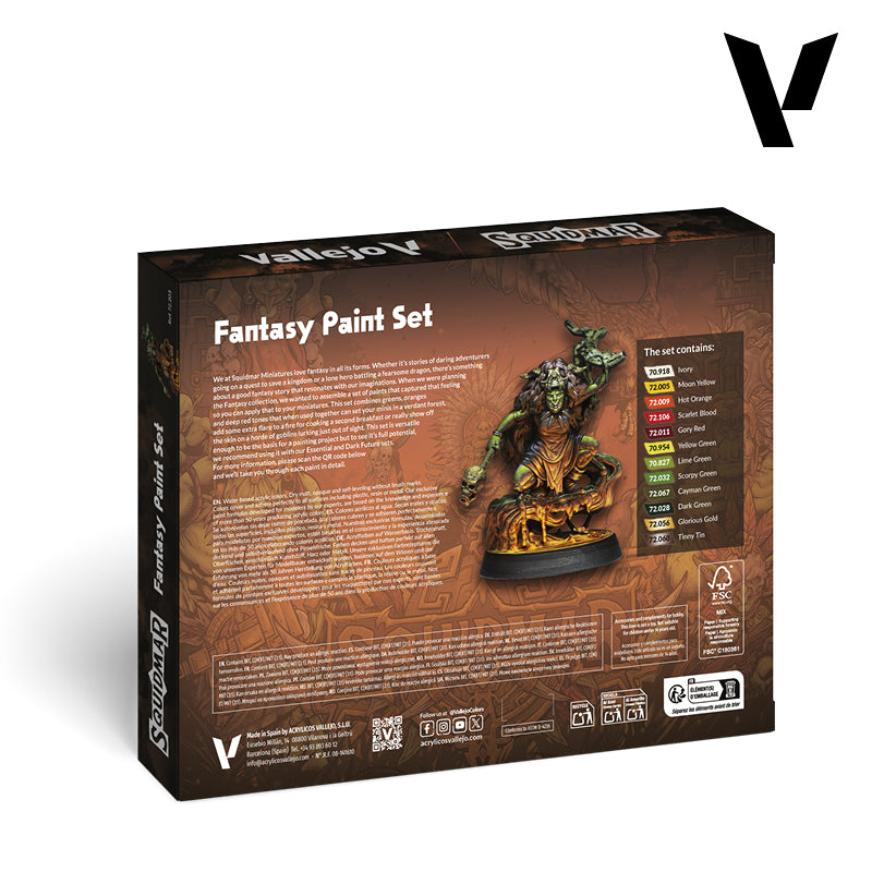 Vallejo Squidmar Fantasy Paint Set