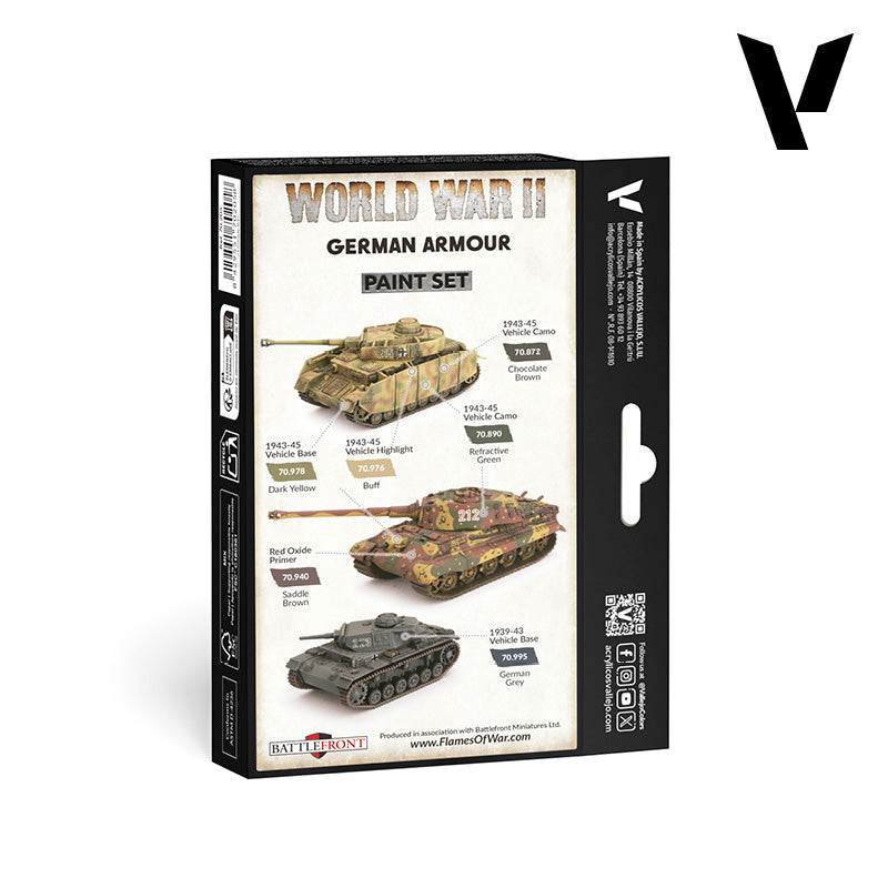 Vallejo Model Color WWII German Armour Set