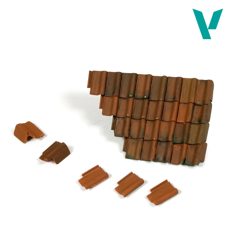 Vallejo Scenics 1/35 Damaged Roof Section and Tiles