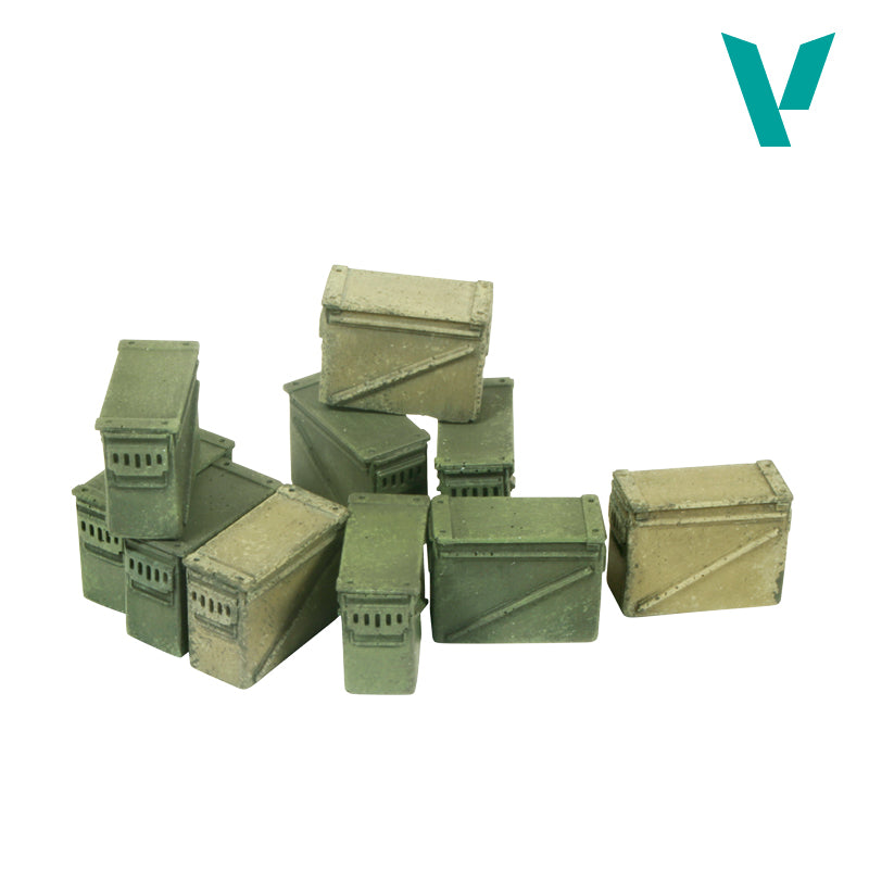 Vallejo Scenics 1/35 Large 12.7mm Ammo Boxes