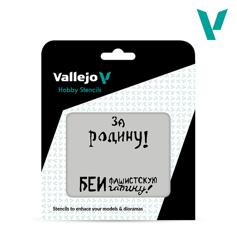 Vallejo Stencils 1/35 Soviet WWII Tank Slogans 2