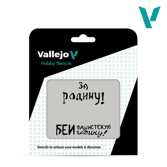 Vallejo Stencils 1/35 Soviet WWII Tank Slogans 2