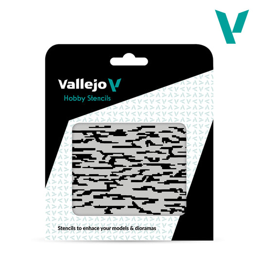 Vallejo Stencils 1/32 Pixelated Modern Camouflage