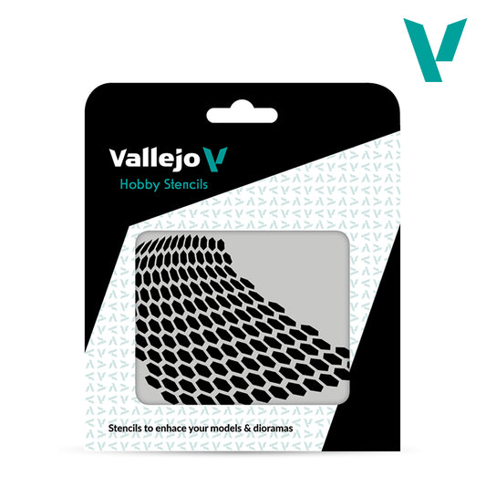 Vallejo Stencils Distorted Honeycomb
