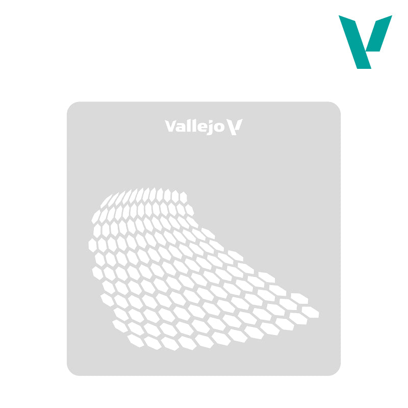 Vallejo Stencils Distorted Honeycomb