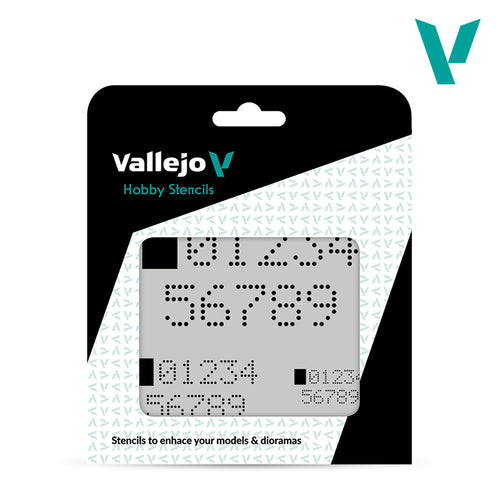 Vallejo Stencils Digital Numbers