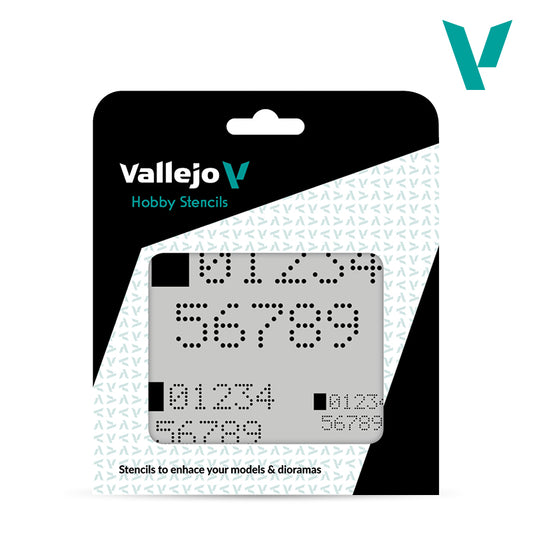 Vallejo Stencils Digital Numbers