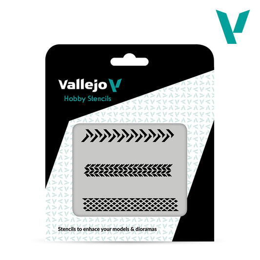 Vallejo Stencils 1/35 Tyre Marks