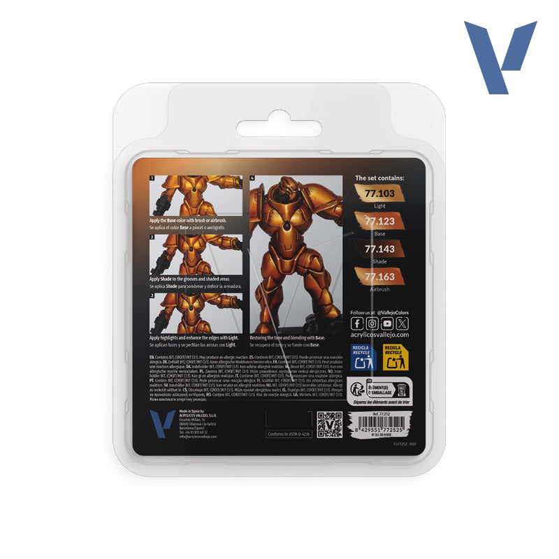 Vallejo TMM Imperial Gold Set