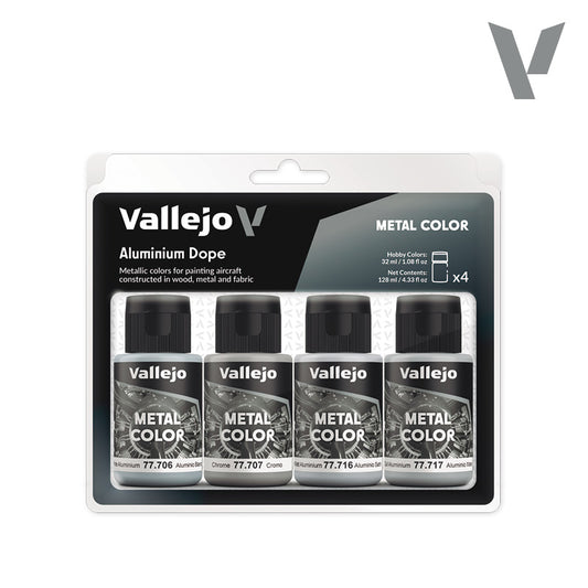 Vallejo Metal Color Aluminium Dope Set