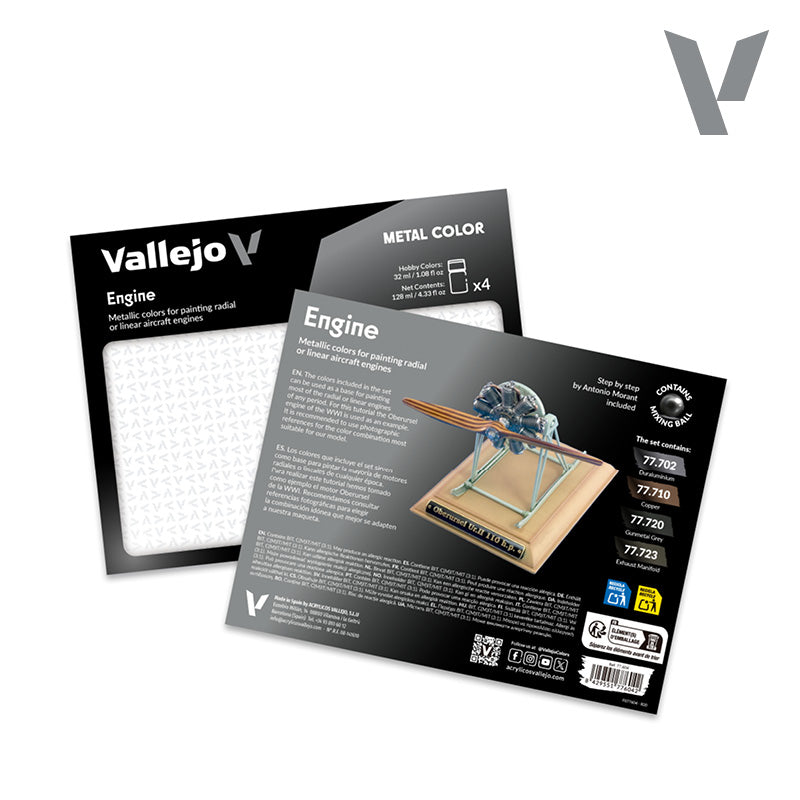 Vallejo Metal Color Engine Set