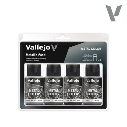 Vallejo Metal Color Metallic Panel Set