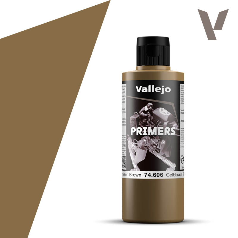 Vallejo Primer German Green Brown (RAL 8000) (200ml)