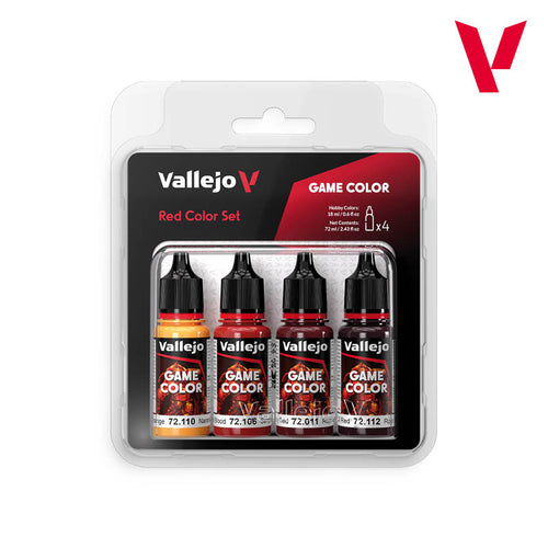 Vallejo Game Color Red Colours Set