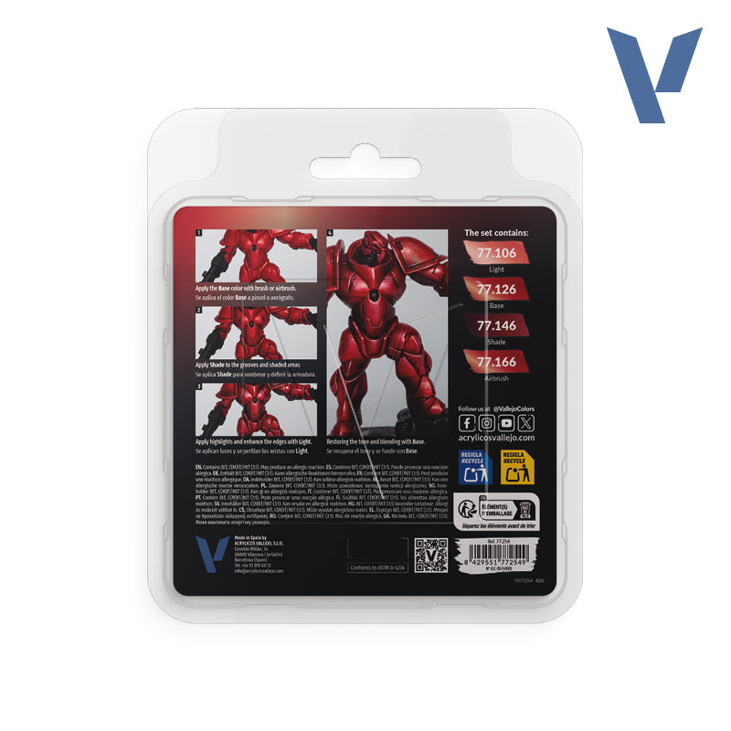 Vallejo TMM Ruby Red Set