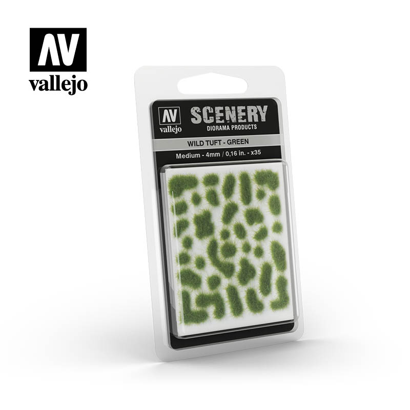 Vallejo Wild Tuft - Green (4mm)