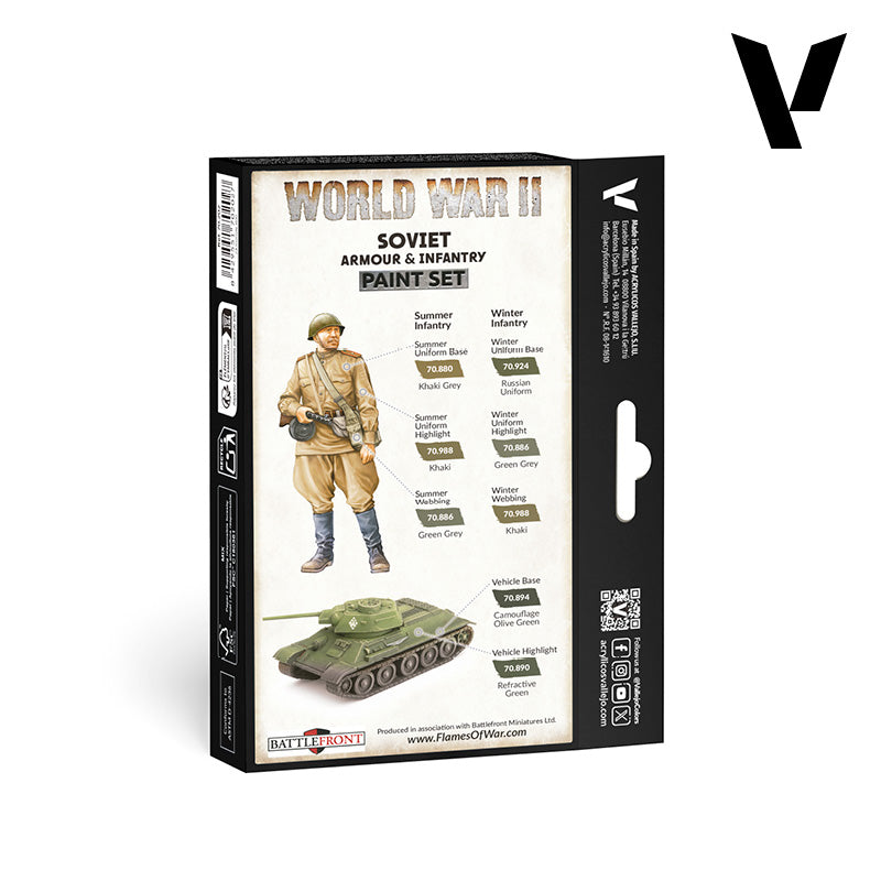 Vallejo Model Color WWII Soviet Armour and Infantry Set