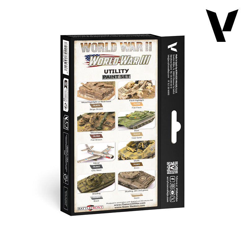 Vallejo Model Color Utility Paint Set