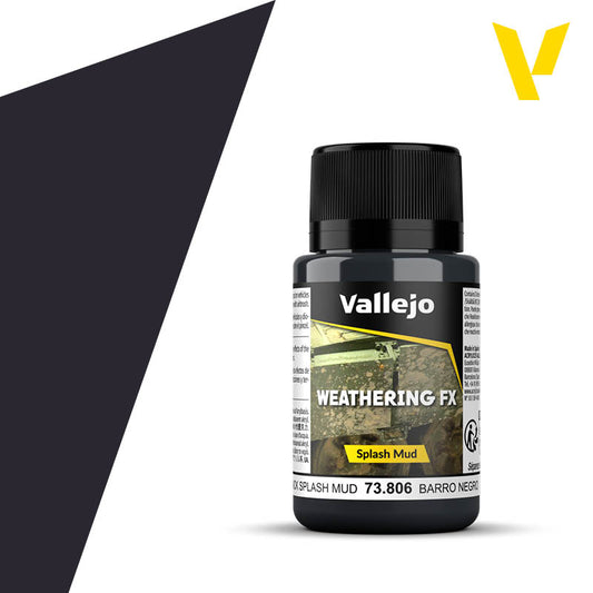 Vallejo Weathering FX Black Splash Mud