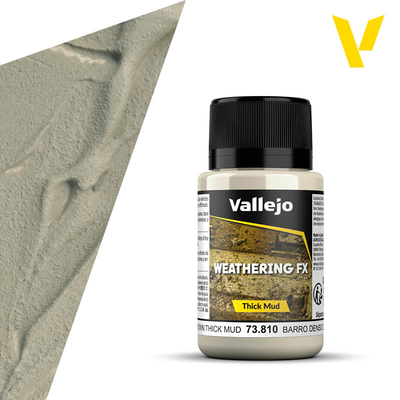 Vallejo Weathering FX Light Brown Thick Mud