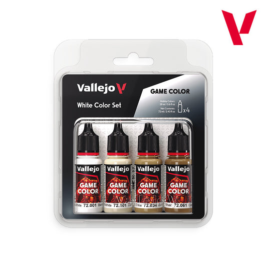 Vallejo Game Color White Colours Set