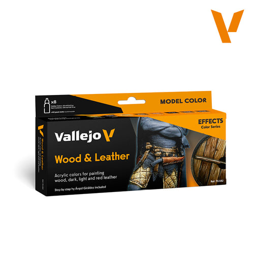 Vallejo Model Color Wood and Leather Set