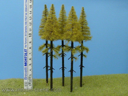 Model Scene - MK154 - Larch Trees with Trunks in Autumn (140-160mm)
