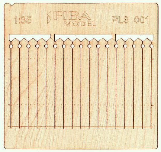 Model Scene - PL3-001 - Tall Decorative Wooden Fence I