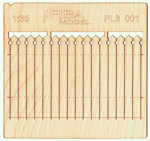 Model Scene - PL3-001 - Tall Decorative Wooden Fence I