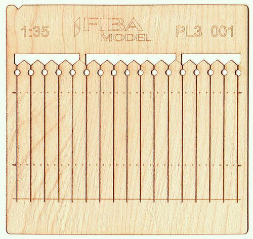 Model Scene - PL3-001 - Tall Decorative Wooden Fence I