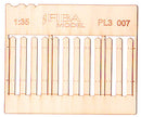 Model Scene - PL3-007 - Tall Gapped Narrow Wooden Stockade Fence