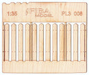 Model Scene - PL3-008 - Tall Gapped Wooden Stockade Fence I