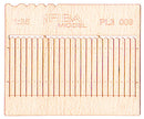 Model Scene - PL3-009 - Tall Gapped Wooden Stockade Fence II
