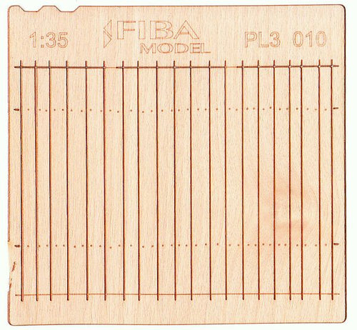 Model Scene - PL3-010 - Tall Long Wooden Fence