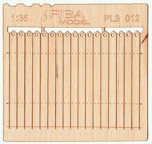 Model Scene - PL3-012 - Tall Decorative Wooden Fence II